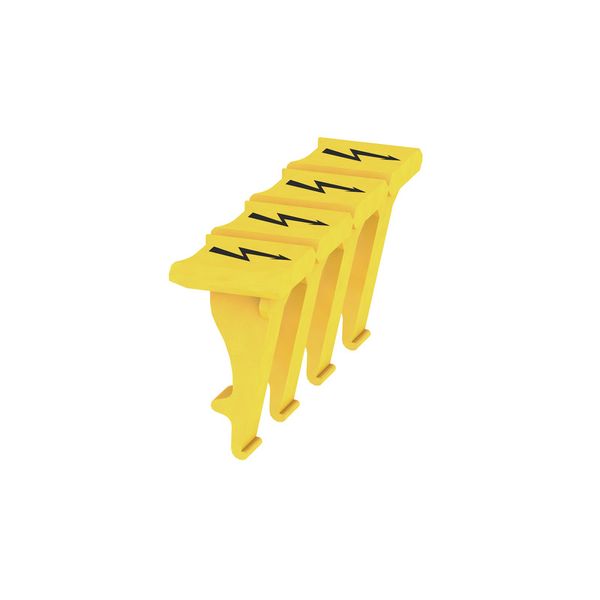 Terminal cover, Wemid, yellow, Height: 5.3 mm, Width: 5.1 mm, Depth: 9 image 1