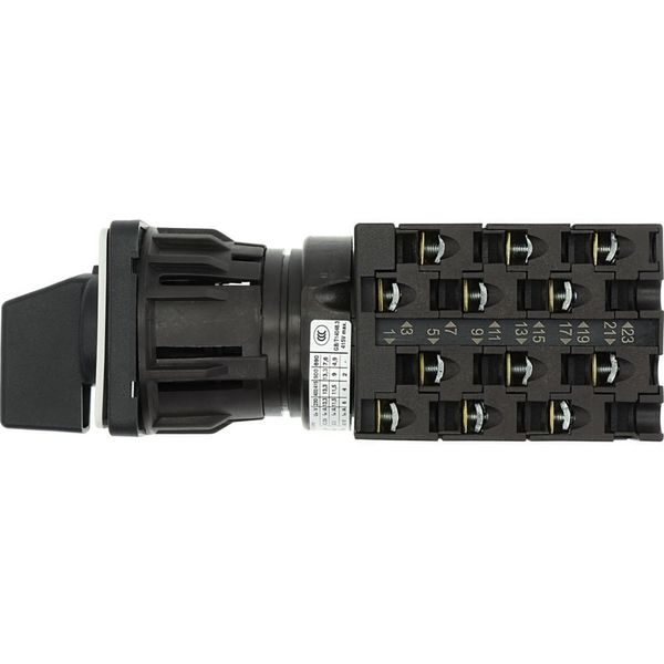 Step switches, T0, 20 A, centre mounting, 6 contact unit(s), Contacts: 12, 45 °, maintained, Without 0 (Off) position, 1-4, Design number 8271 image 32