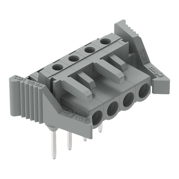Female connector for rail-mount terminal blocks 0.6 x 1 mm pins angled image 2