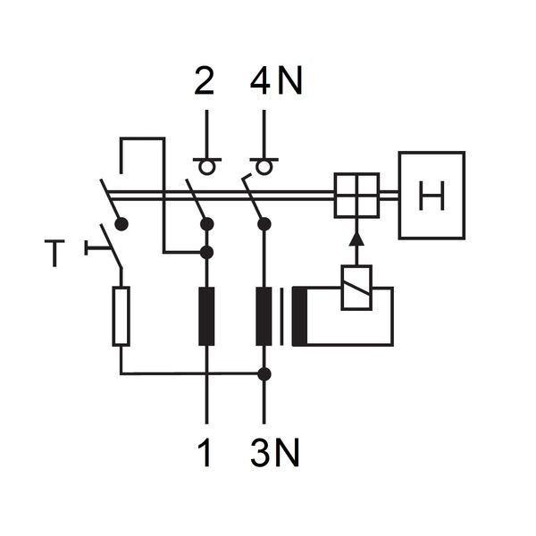 Residual current circuit breaker 40A, 2-pole, 30mA, type AC image 3