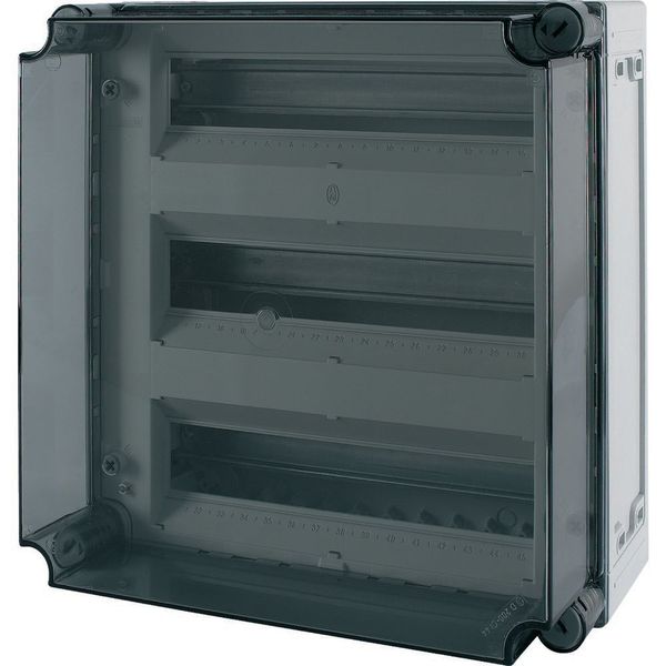 MCB enclosure, IP65, mounting rail vertical, HxWxD=375x375x225mm image 5