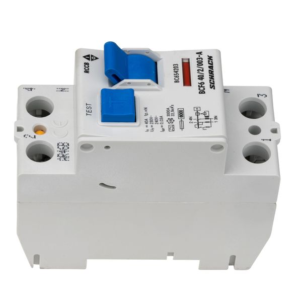 Residual current circuit breaker 40A, 2-p, 30mA,type A,6kA image 6