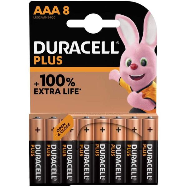 DURACELL Plus MN2400 AAA BL8 image 1