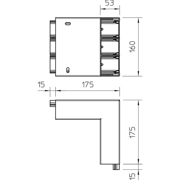 GEK-KAS53160-3 External corner rigid form 53x160mm image 2