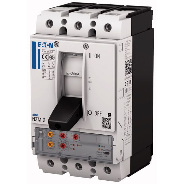 NZM2 PXR20 circuit breaker, 100A, 3p, box terminal image 2