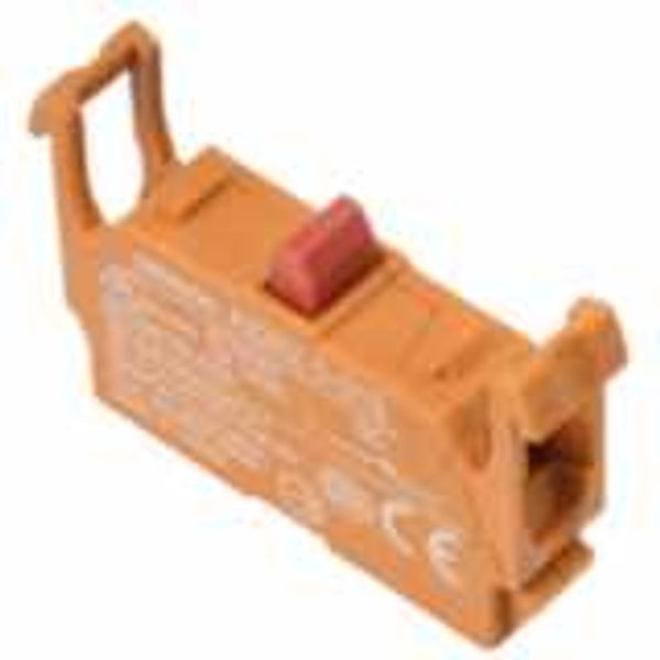 Pushbutton A22NZ, Contact Block SPST-NC (orange) image 1