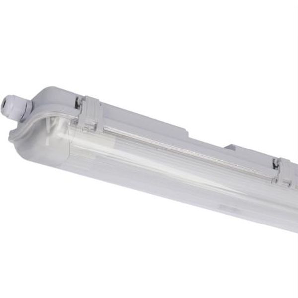 LED TL Luminaire with Tube - 2x18W 120cm 4320lm 4000K IP65 image 1