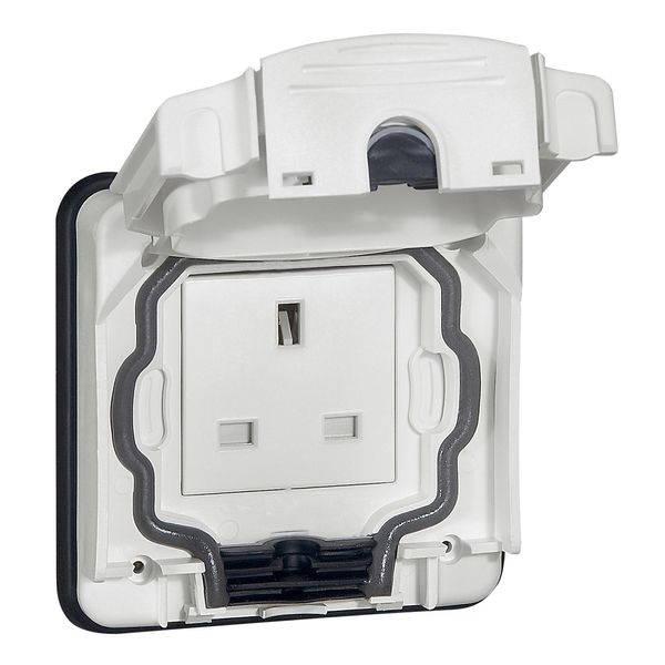 Socket outlet Plexo 66 - 1 gang unswitched - 13 A - 250 V~ - flush mounting image 1