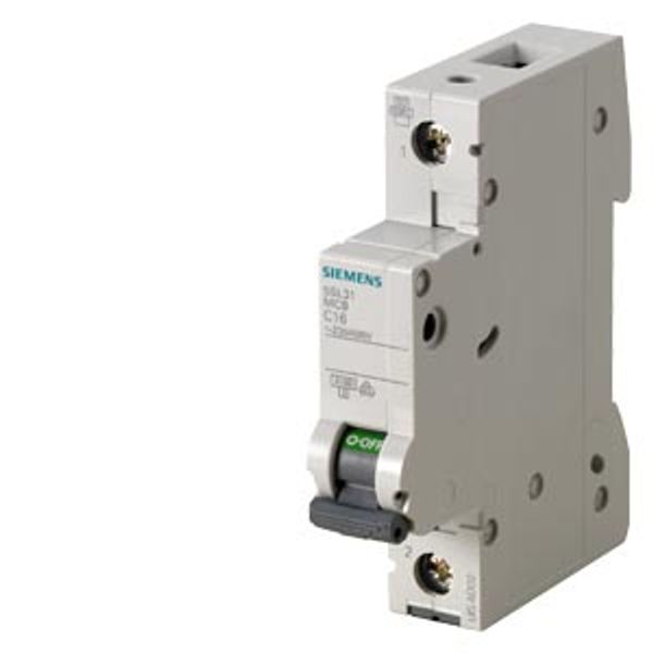 Miniature circuit breaker 230/400 V 4.5 kA, 1-pole, B, 16A 5SL3116-6 image 1