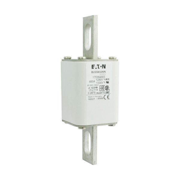 Fuse-link, high speed, 400 A, AC 1250 V, size 1, 53 x 69 x 160 mm, aR, IEC, UL image 13