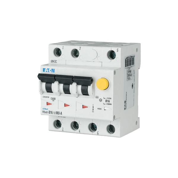 RCD/MCB combination, 16 A, 100 mA, MCB trip characteristic: B, 3p, RCD trip characteristic: A image 8