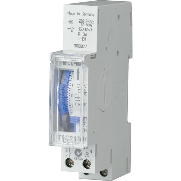 Series connection time switch 24 hrs., segments, autonomy, 1 TLE image 3