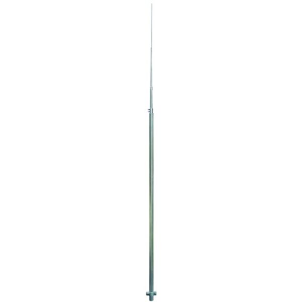 Air-term. rod D 40/16/10mm StSt L 6000mm with earthing bracket and KS  image 1
