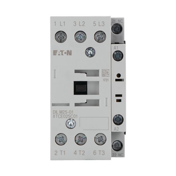Contactor, 3 pole, 380 V 400 V 11 kW, 1 NC, RDC 240: 200 - 240 V DC, DC operation, Screw terminals image 8