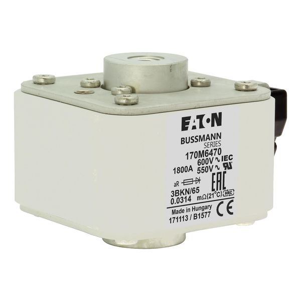 Fuse-link, high speed, 1800 A, AC 600 V, size 3, aR, IEC, UL, single indicator image 11