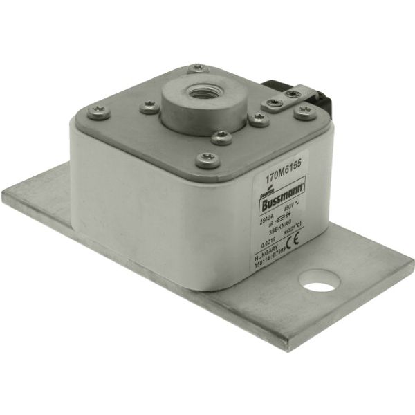 Fuse-link, high speed, 2500 A, AC 450 V, size 3, 76 x 140 x 59 mm, aR, IEC, single indicator image 3