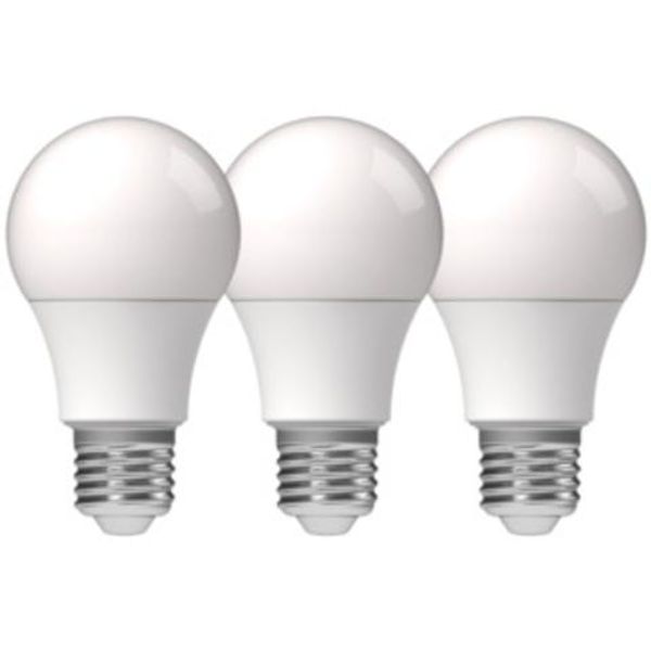 LED SMD Bulb - Classic A60 E27 8W 806lm 2700K Opal 180°  - 3-pack image 1