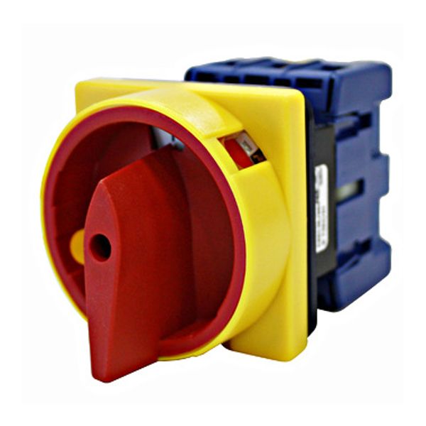 Emergency off switch with 4 hole mounting 3-pole 160A image 1