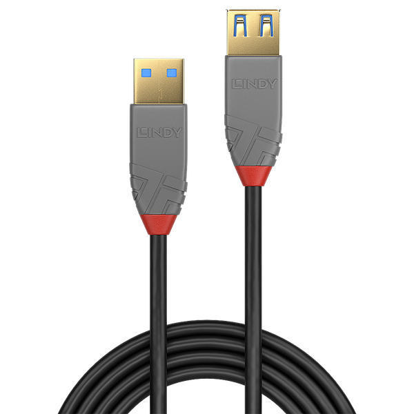 0.5m USB 3.2 Type A Extension Cable, 5Gbps, Anthra Line USB Type A male to A female image 2