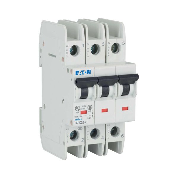 Miniature circuit breaker (MCB), 2 A, 3p, characteristic: C image 18