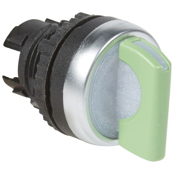 Osmoz illum std handle selector switch - 3 positions spring return to 0 - green image 1