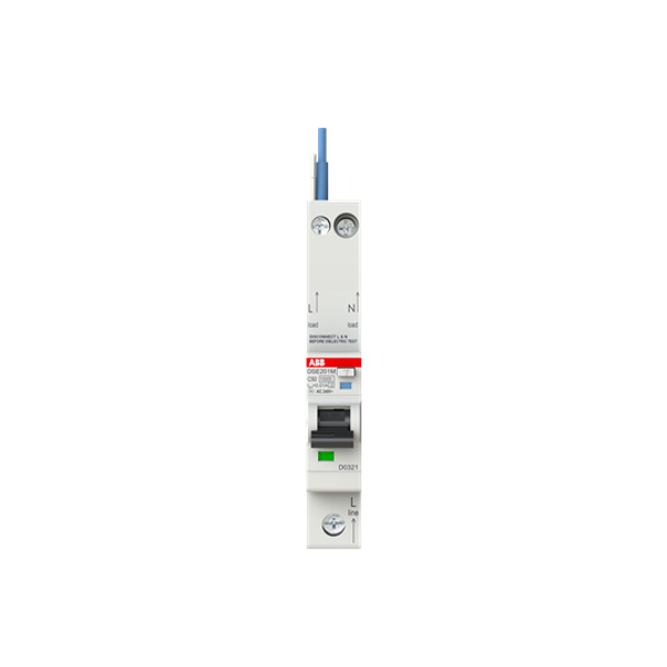 DSE201 M C50 AC10 - N Blue Residual Current Circuit Breaker with Overcurrent Protection image 3