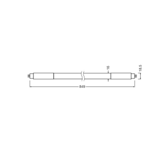 LED TUBE T5 HF P 849 mm 10W 830 image 8