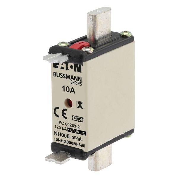 10NHG000BI-690 NH FUSE 10AMP 690V gG SIZE 000 image 1