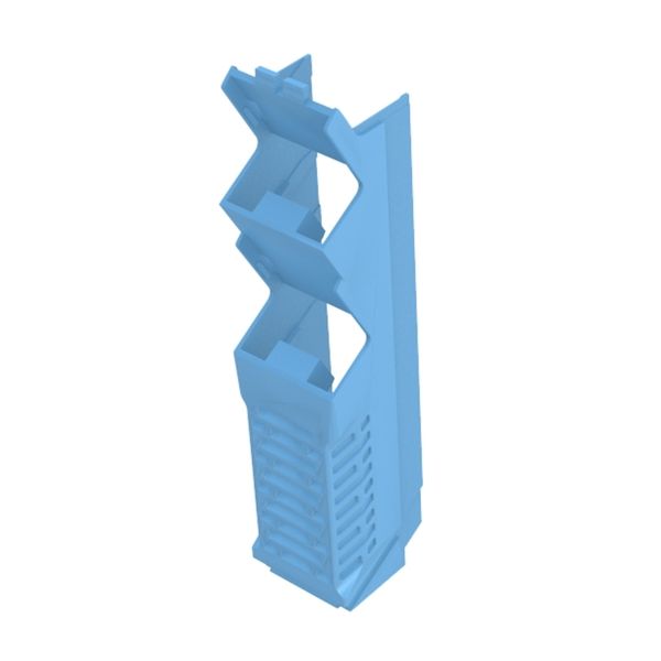 Side element, IP20 in installed state, Plastic, light blue, Width: 22. image 2