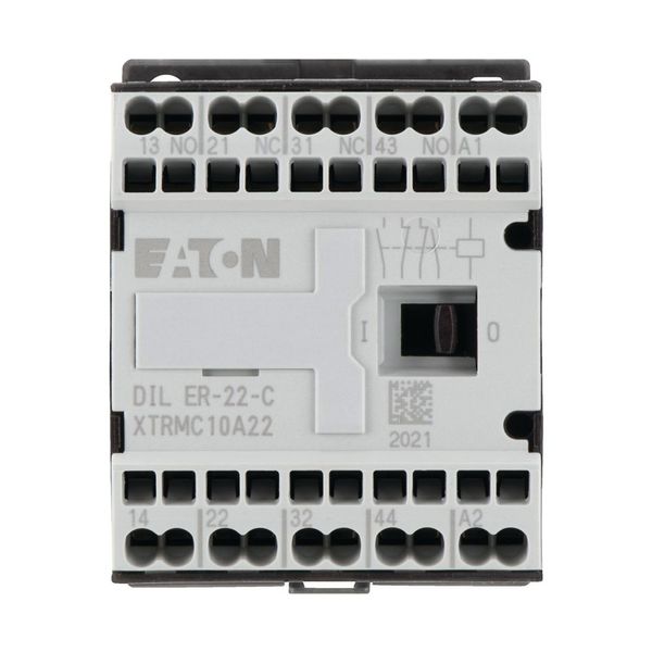 Contactor relay, 24 V 50 Hz, N/O = Normally open: 2 N/O, N/C = Normally closed: 2 NC, Spring-loaded terminals, AC operation image 10