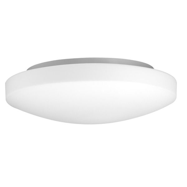 White Opal Glass White Metal LED E27 2x12 Watt 230 Volt IP44 Bulb Excluded D: 40 H: 8 cm image 1