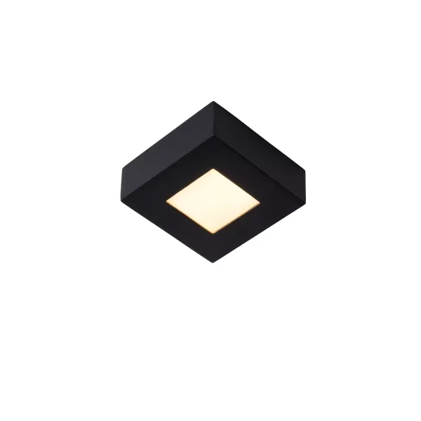 BRICE-LED Ceiling L Dimmable 8W Square IP44 Black image 1