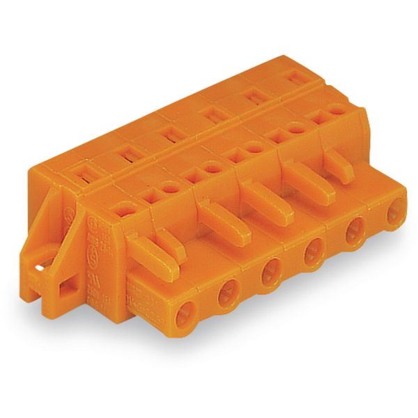 1-conductor female connector CAGE CLAMP® 2.5 mm² orange image 3