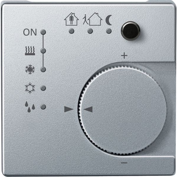 Thermostat, KNX, aluminium, System M image 1