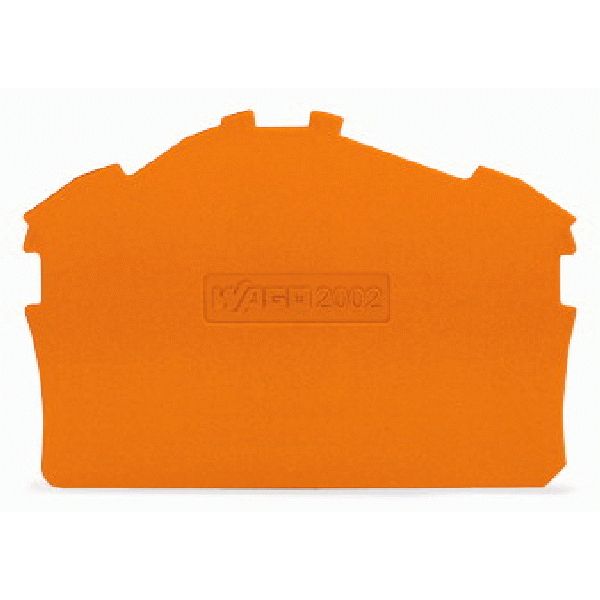 End and intermediate plate 0.8 mm thick orange image 2