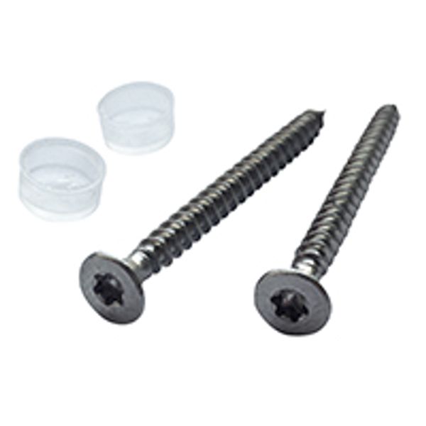 Screws and blanking plates for floor socket - to equip 5 sockets image 1
