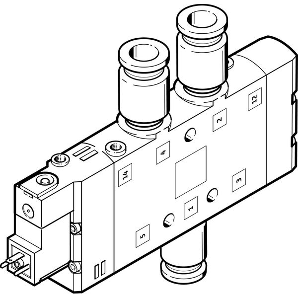 CPE24-M3H-5L-QS-12 Air solenoid valve image 1