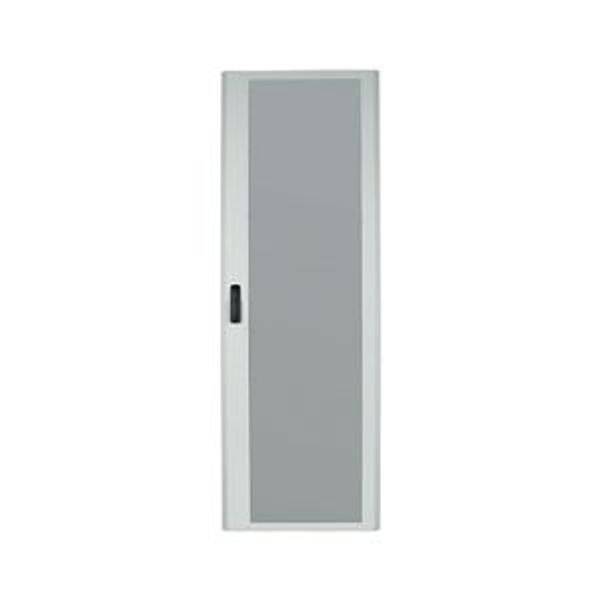 Glass door, for HxW=2060x400mm, Clip-down handle, white image 2