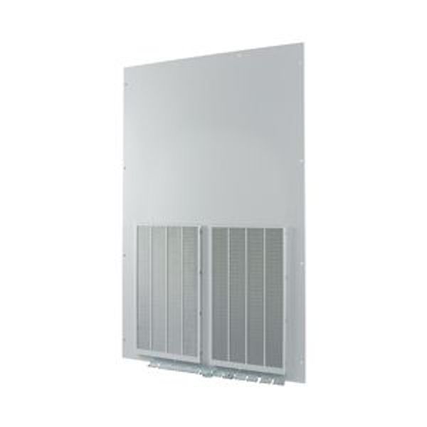 Front plate (section high), ventilated, W=1200mm, IP42, grey image 2