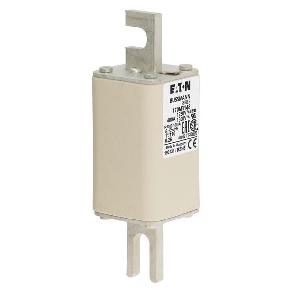 Fuse-link, high speed, 400 A, AC 1250 V, compact size 1, 45 x 45 x 138 mm, aR, DIN, IEC, single indicator image 8