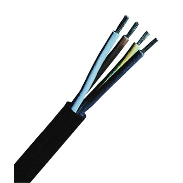 Rubber Insulated and Sheathed Cables H05RR-F 5G2,5 black,VDE image 1
