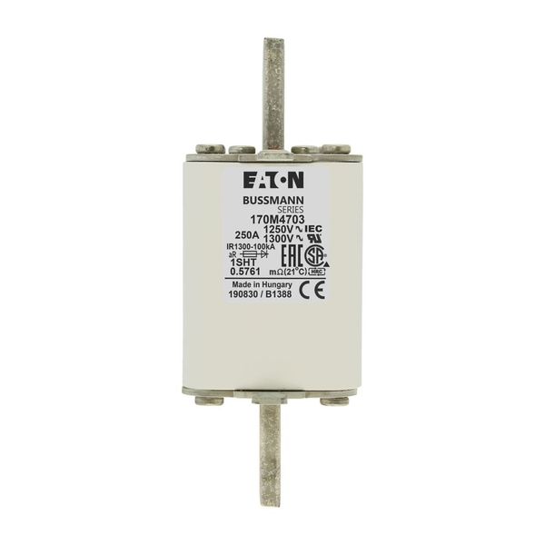 Fuse-link, high speed, 250 A, AC 1250 V, size 1, 53 x 63 x 135 mm, aR, IEC, single indicator image 15