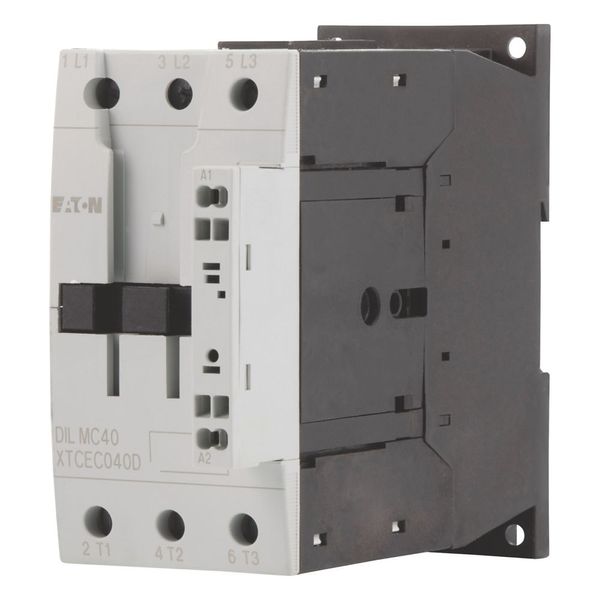 Contactor, 3 pole, 380 V 400 V 18.5 kW, 230 V 50 Hz, 240 V 60 Hz, AC operation, Spring-loaded terminals image 3