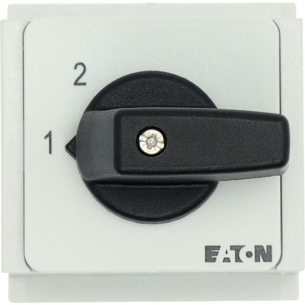 Step switches, T0, 20 A, service distribution board mounting, 2 contact unit(s), Contacts: 4, 45 °, maintained, Without 0 (Off) position, 1-2, Design image 28