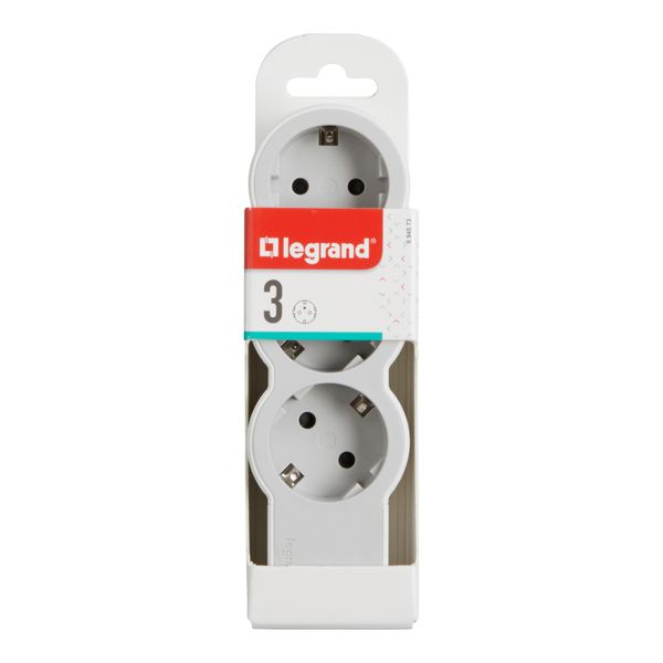 MOES STD SCH 3X2P+E WITHOUT CABLE WHITE/GREY image 4