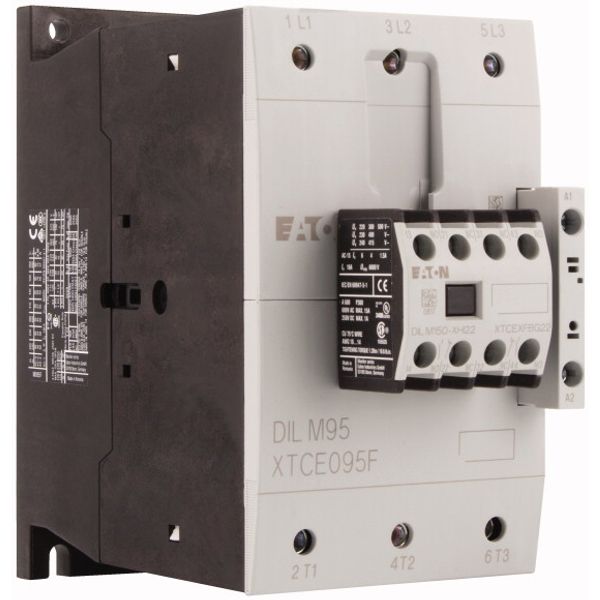 Contactor, 380 V 400 V 45 kW, 2 N/O, 2 NC, 230 V 50 Hz, 240 V 60 Hz, AC operation, Screw terminals image 4