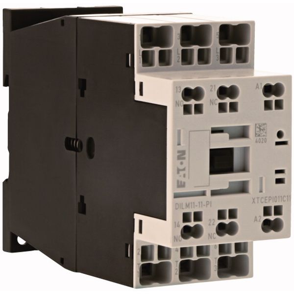 Contactor, 3 pole, 380 V 400 V 5 kW, 1 N/O, 1 NC, 42 V 50 Hz, 48 V 60 Hz, AC operation, Push in terminals image 3