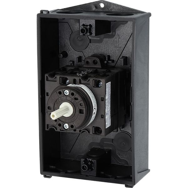 Reversing switches, T3, 32 A, surface mounting, 3 contact unit(s), Contacts: 5, 60 °, maintained, With 0 (Off) position, 1-0-2, Design number 8401 image 19