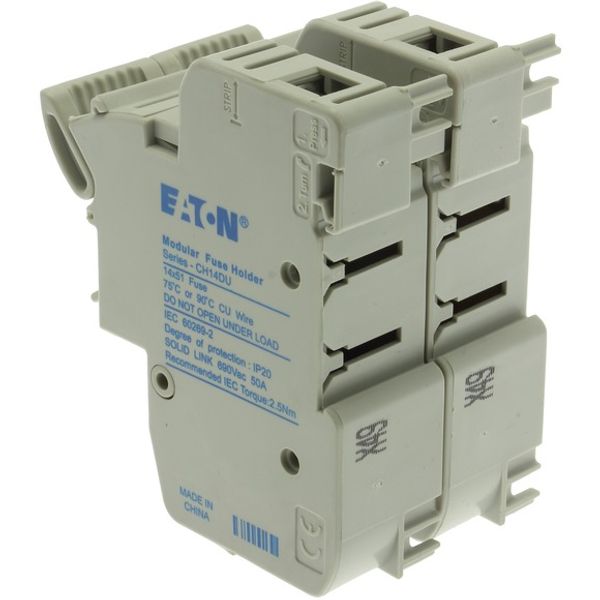 Fuse-holder, low voltage, 50 A, AC 690 V, 14 x 51 mm, 1P + neutral, IEC image 4