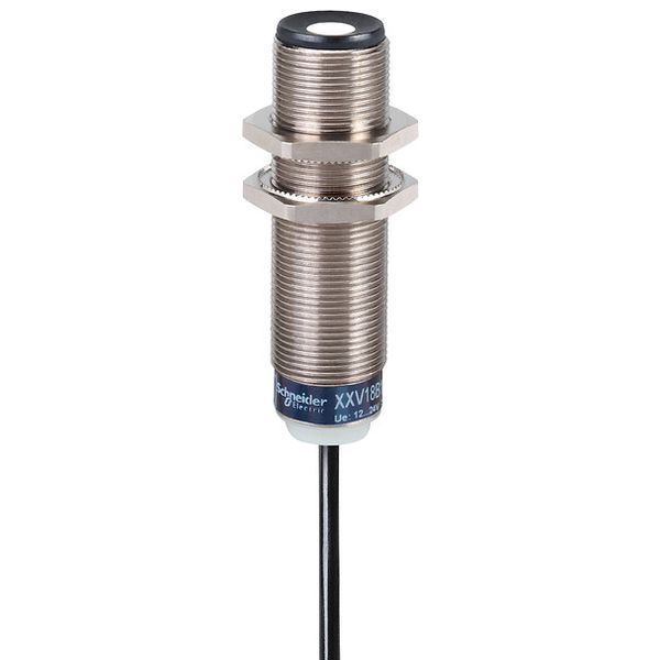 Ultrasonic sensor - M18 metal - Sn 50mm - NPN NO - cable 10m image 1